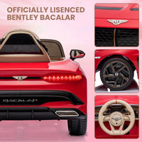 Garvee 12V Auto elettrica per bambini rosso scuro con telecomando Veicolo fuoristrada robusto per avventure all'aperto per bambini dai 3 agli 8 anni con musica e LED