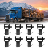 Garvee Verricello per Tasche Stake Rimorchio Capacità 16200 LBS Acciaio Pesante Nero Antiruggine per Camion Flatbed 8 Pezzi - 