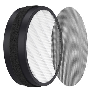 Filtro di ricambio per purificatore d'aria Garvee H13 True HEPA Carbone attivo Filtrazione a 4 stadi Bianco Per uso domestico Facile sostituzione