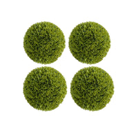 Garvee Artificial Bosso Balls 11,8 pollici Set di 4 Materiale PE resistente ai raggi UV e senza manutenzione per uso interno ed esterno Verde