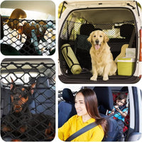 GARVEE Pratica barriera divisoria per bagagliaio, barriera di sicurezza per animali domestici, auto per cani, 120x70 cm, nera