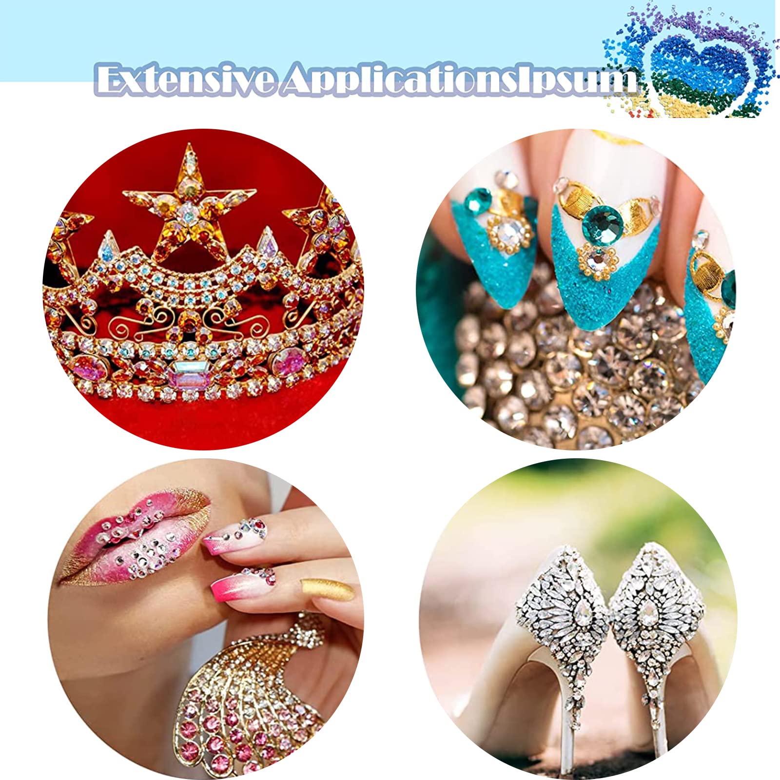 Garvee Diamond Painting Set di penne con punta in acciaio inossidabile, 6 colori, adesivo, design ergonomico per lavori di precisione, strumento per pittura 5D