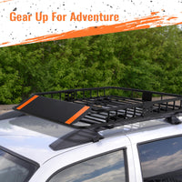GARVEE Roof Basket 130x91x13 cm – Robusto cestino in acciaio per SUV e pick-up, perfetto per il campeggio e le attività all'aperto