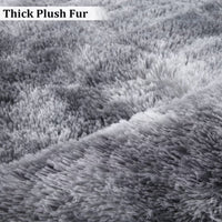 Tappeto rotondo Garvee Fluffy da 2'7,5" per cameretta dei bambini, grigio, morbido e soffice, in velluto e spugna, antiscivolo e fonoassorbente, per camerette di neonati e adolescenti.