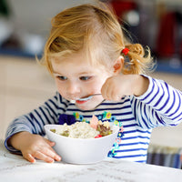 Ciotola per cereali in ceramica Garvee da 6 pollici, set di ciotole in porcellana bianche per cereali, insalata, dessert, zuppa, adatta al microonde e lavabile in lavastoviglie.