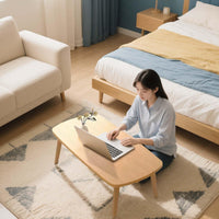 Tavolino pieghevole Garvee, in legno, 31,5x19,7x17,3 pollici, per soggiorno e ufficio, salvaspazio, stabile, minimalista, leggero e pieghevole