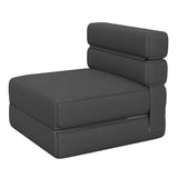 Garvee Poltrona Letto Pieghevole con Cuscino in Memory Foam ad Alta Densità Rivestimento in Lino Rimovibile per Comfort Lounge in Ristoranti e Appartamenti
