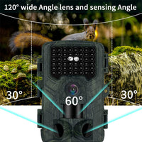 Garvee Fotocamera WiFi 48MP 2.7K Impermeabile IP66 Sensore 120° Grandangolare Per Sorveglianza Fauna Selvatica Senza Scheda