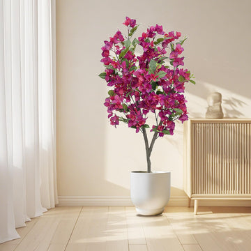 Garvee Bougainvillea Künstlicher Baum 4ft Hoch, Pflegeleicht & Lebensecht, Plastik, Vielseitig Für Zuhause & Büro, Grün