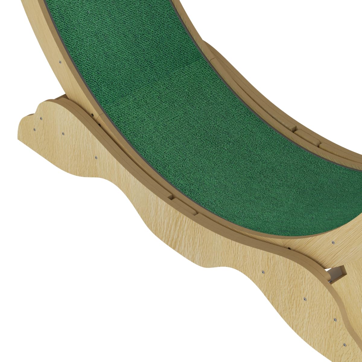 Garvee Cat Cyclette da 45 pollici Tapis roulant silenzioso in legno massello per fitness da interno con serratura di sicurezza Tappeto rimovibile