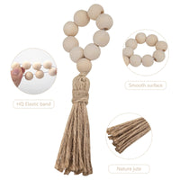 Garvee Rond De Serviette De Table Holz Mit Pompons Natürlich Jute Für Hochzeit & Festive Occasions 12stück Set