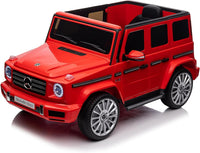 GARVEE Auto elettrica per bambini, veicolo elettrico da 12 V, auto elettrica con telecomando, 3 velocità, clacson, LED, musica, USB, MP3, Bluetooth, per ragazzi e ragazze (rosso)