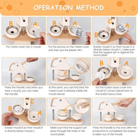 Garvee Button Maker 58mm – Materiale ABS, macchina per badge fai da te per bambini, scuola e progetti creativi