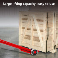 Garvee 3 T Prylever Bar per Festa del Papà - Capacità 6600 libbre, 5 Piedi, Acciaio al Carbonio Ergonomico con Ruote per Attrezzature Pesanti