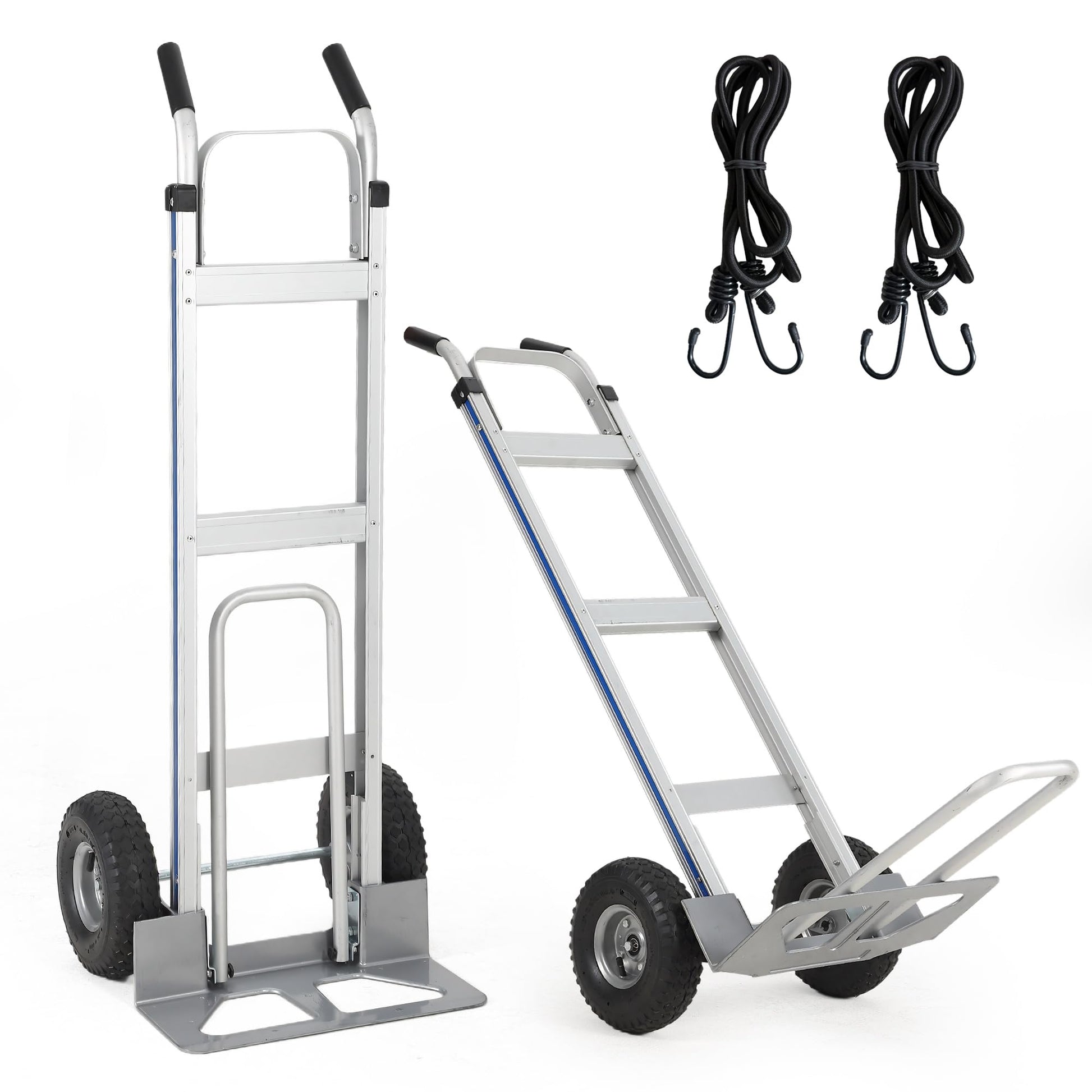 Carrello a Mano in Alluminio Garvee 272 kg - Base Estensibile, Pneumatici 25.4 cm, Leggero e Robusto per Festa del Papà, Casa e Magazzino