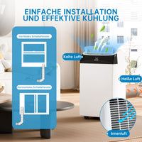 Condizionatore d'aria GARVEE 12000 BTU, efficiente dal punto di vista energetico, silenzioso, compatto e robusto, per soggiorno, ufficio