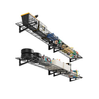 Mensola da Parete Garvee per Carichi Pesanti, Confezione da 2, 6 Piedi Nero - Ideale per Garage e Officina | Perfetta per Festa del Papà