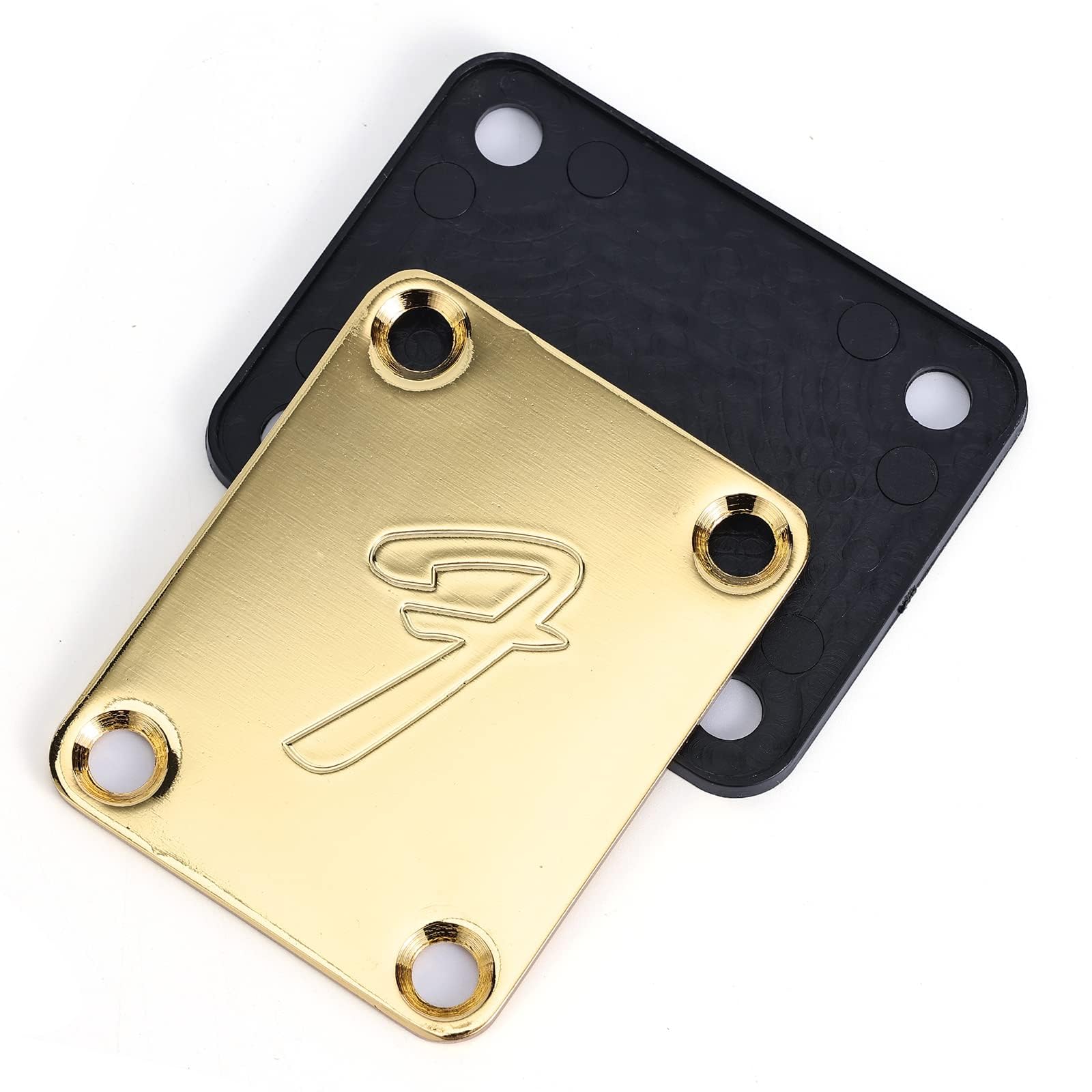 Garvee Placca Mástil Vintage per Chitarra Elettrica Montaggio 4 Viti Materiale Resistente Logo Inciso Dimensioni Precise