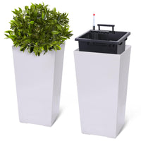 Set di 2 vecchi Garvee da 22,5" con irrigazione automatica per parti interne ed esterne, in plastica resistente a tutte le temperature