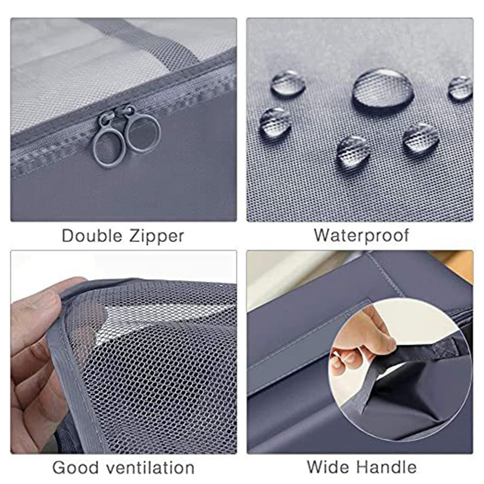 Garvee Set 9 Cubi Organizzatori Valigia - Tasche Leggere In Nylon Impermeabile Per Viaggi E Campeggio, Design A Rete, Chiusura Zip Doppia, Multicolore