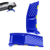 Garvee Set 2 Rampe Auto Heavy Duty 8000 LBS - Sollevamento 20,3 cm Antiscivolo in Acciaio per SUV e Camion, 36x13x9 cm - Blue