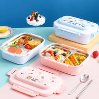 Garvee Bento Lunch Box da 1125 ml per bambini, senza BPA, a prova di perdite, 5 scomparti, giallo