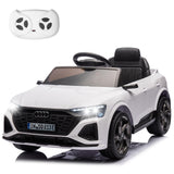 Garvee Veicolo Elettrico Bambini 12V Con Controllo Remoto 2,4 GHz, Cintura Sicurezza, Musica, Porte Apribili, Ruote Stabili Per Bambini 3-6 Anni - Blanco