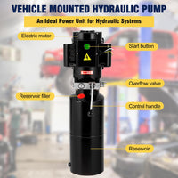 Gruppo idraulico Garvee 105 Quart – motore da 3 kW, per carrelli elevatori, piattaforme elevatrici e rimorchi ribaltabili