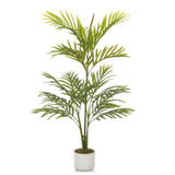 Garvee Palma Areca Artificiale 105/110 cm Foglie PEVA Resistenti Rami Regolabili Decorazione Soggiorno Ufficio Verde - 110Cm+18 Üppigen