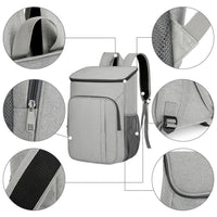 Garvee Zaino Termico 33L 36 Lattine, Leggero 570g, Oxford Impermeabile, Ideale Picnic e Campeggio, Isolante 8h, Tasche Multiple
