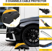Dossi Rallentatori Gomma Garvee Cable Bridge 3,3 Piedi*2 Gialli Resistenti con 8 Bulloni - Ideale per Festa del Papà in Strade, Parcheggi, Scuole