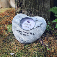 Garvee Paw Print Pet Lapide commemorativa per gatti in resina realistica per giardino, interni ed esterni, angelo, regalo di condoglianze