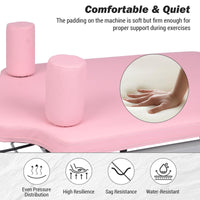 Garvee Pilates Reformer Machine Rosa Pieghevole con Fasce di Resistenza per Fitness a Casa 77,55" X 22,44" X 28,54"