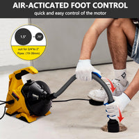 Garvee Spirale Elettrica Automatica 9m per Festa del Papà: Pulisci Scarichi Lavandini, WC e Pavimento con Motore e Aste Prolunga