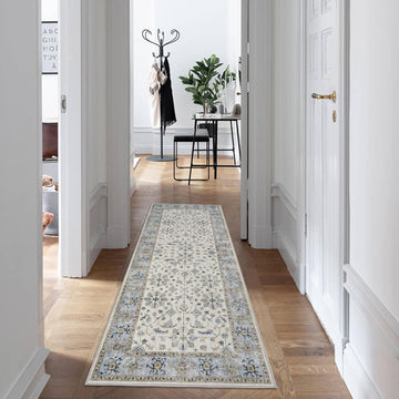 Tappeto lavabile Garvee 80 x 150 cm Cashmere Cotone Boho Vintage Soggiorno Sala da pranzo Antiscivolo
