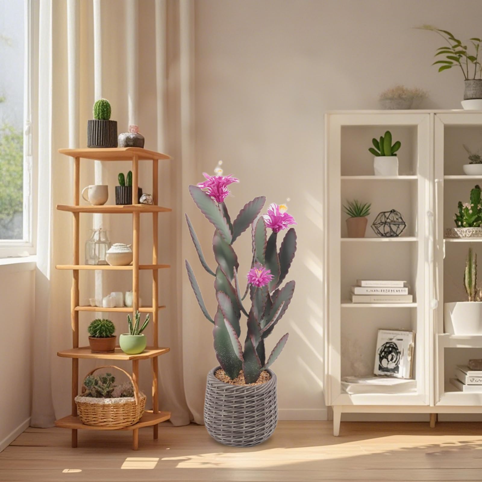 Cactus artificiale Garvee da 36 pollici, realistico e facile da curare, per casa e ufficio, grande, verde
