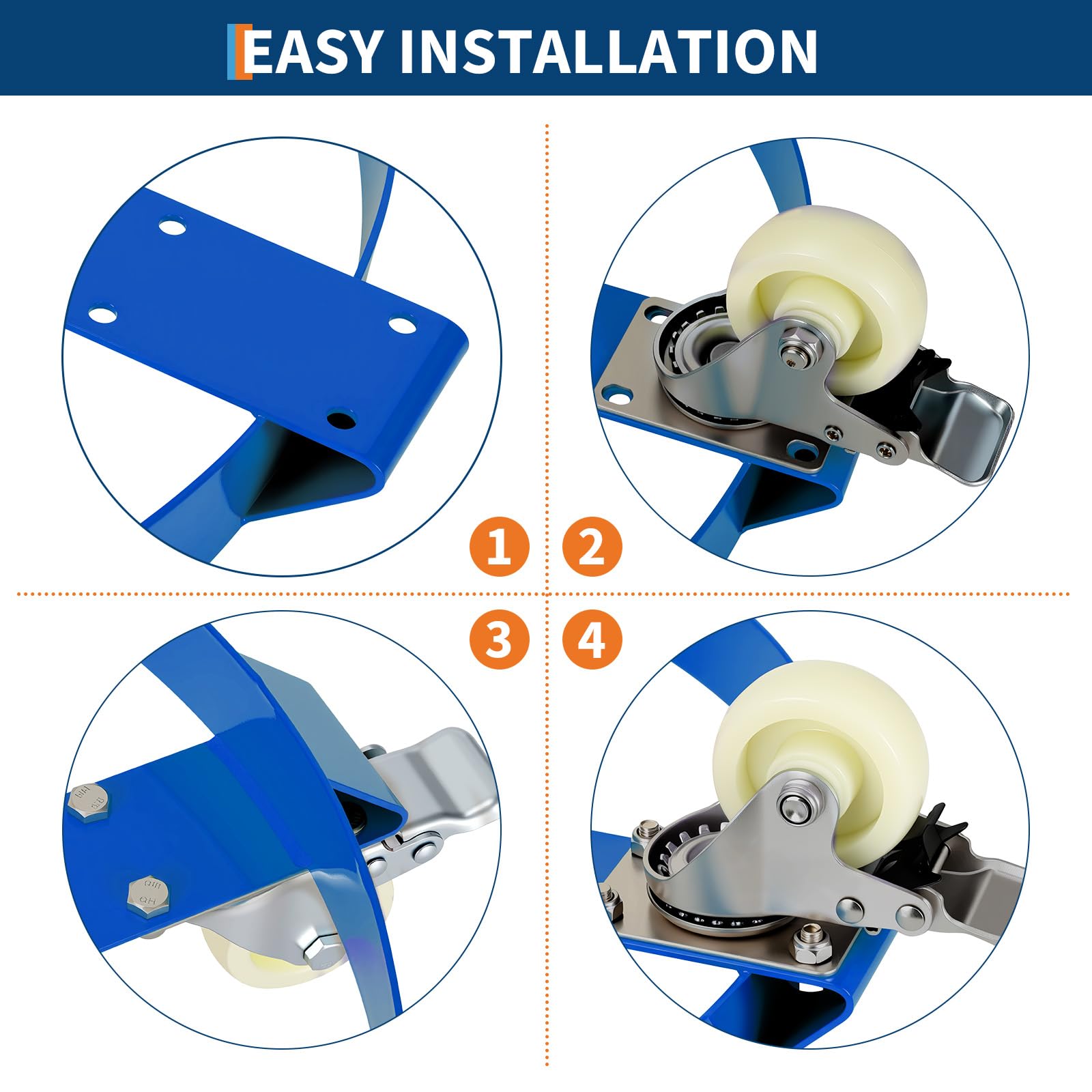 Carrello per Fusti Garvee 55 Galloni Acciaio Zincato Pesante con Rinforzi e Ruote Girevoli 24" - Regalo Perfetto per Festa del Papà Industria Magazzino