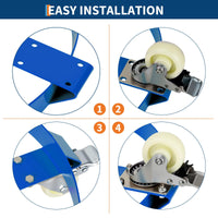 Carrello per Fusti Garvee 55 Galloni Acciaio Zincato Pesante con Rinforzi e Ruote Girevoli 24" - Regalo Perfetto per Festa del Papà Industria Magazzino