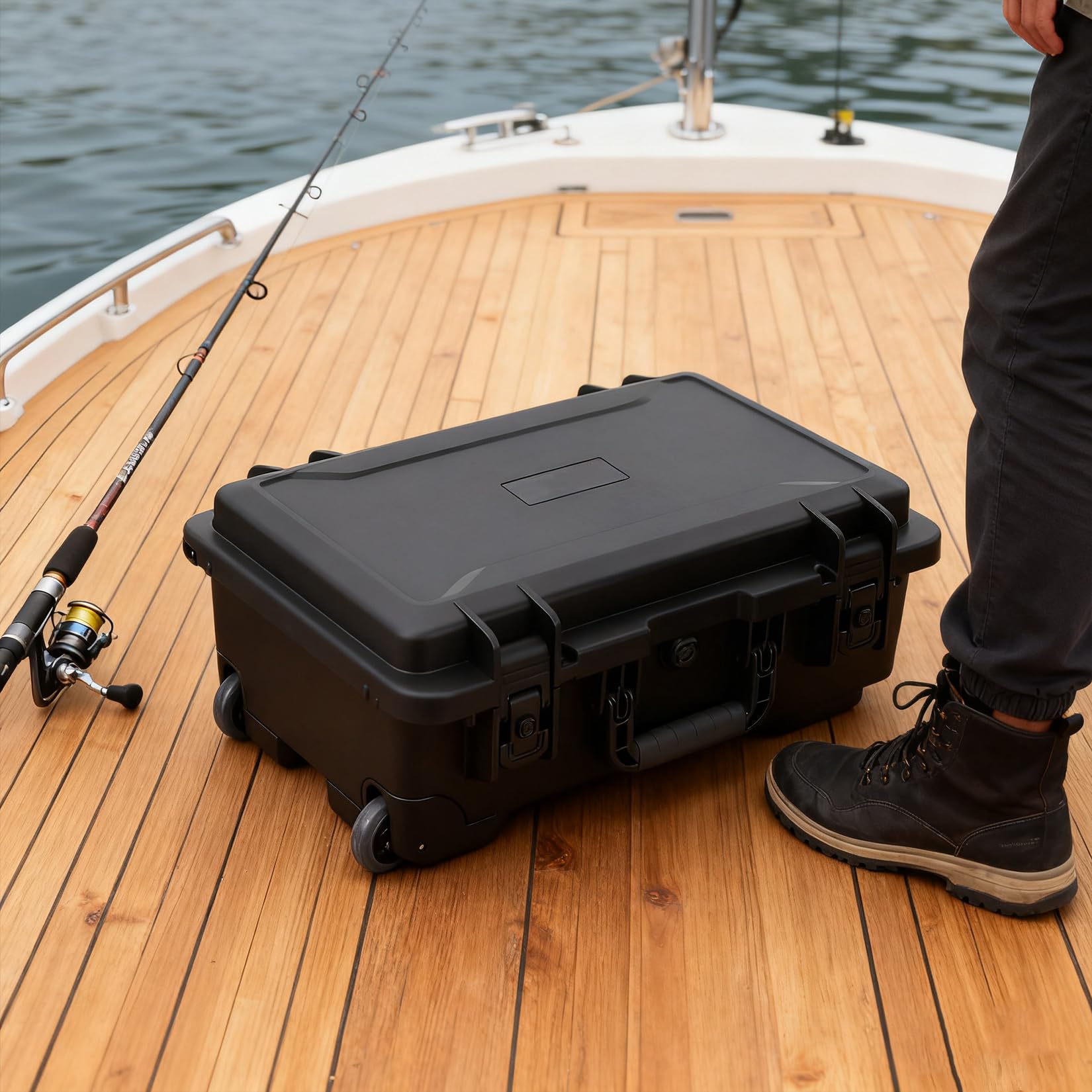 Garvee Contenitore in plastica di grande capacità impilabile per casa e ufficio