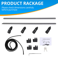 Barre portatutto Garvee universali regolabili da 20 a 54 pollici in acciaio e alluminio resistenti alla corrosione per auto SUV