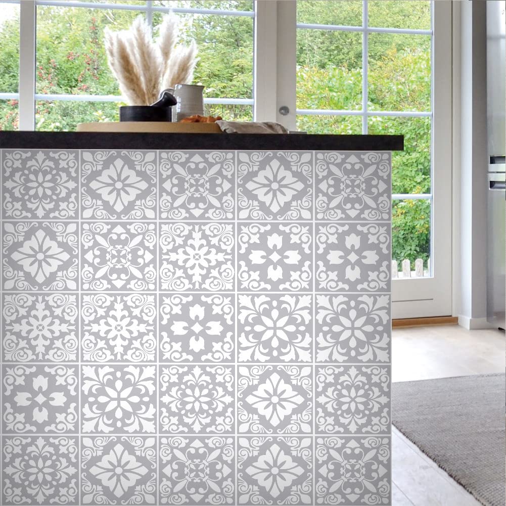 GARVEE 24 adesivi per piastrelle autoadesivi per la decorazione delle pareti, impermeabili, resistenti all'olio, in vinile, per bagno e cucina