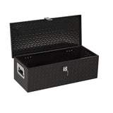 Cassetta Portautensili Alluminio Garvee 76.2 cm Robusta per Festa del Papà - Resistente Intemperie, Antiruggine, con Maniglia per Pick-up SUV e Vano Sotto Sedile - Nero