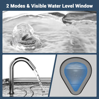 Fontanella per gatti Garvee da 3,5 l in acciaio inox con filtro silenzioso e finestra di visualizzazione per gatti e cani