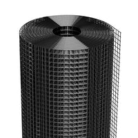 Rete metallica Garvee da 1/2 pollice 36x50 piedi, zincata 19GA, rivestita in vinile nero, antiruggine, leggermente flessibile per pollame e giardino