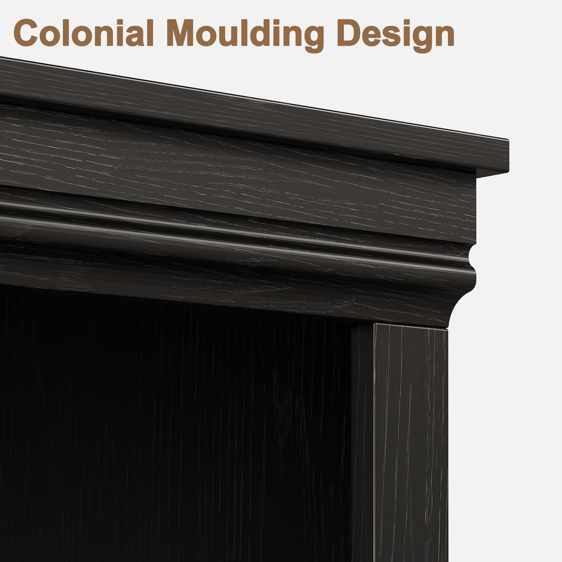 Libreria Garvee Farmhouse con ante, 5 ripiani, ampio spazio di archiviazione, legno MDF, soggiorno, ufficio, 30,5 cm di profondità x 62,2 cm di larghezza x 170,7 cm di altezza