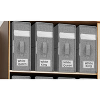 Garvee, contenitore sottoletto da 2 pezzi con coperchio, organizer per biancheria da letto, grigio, versatile, antipolvere, robusto, grande