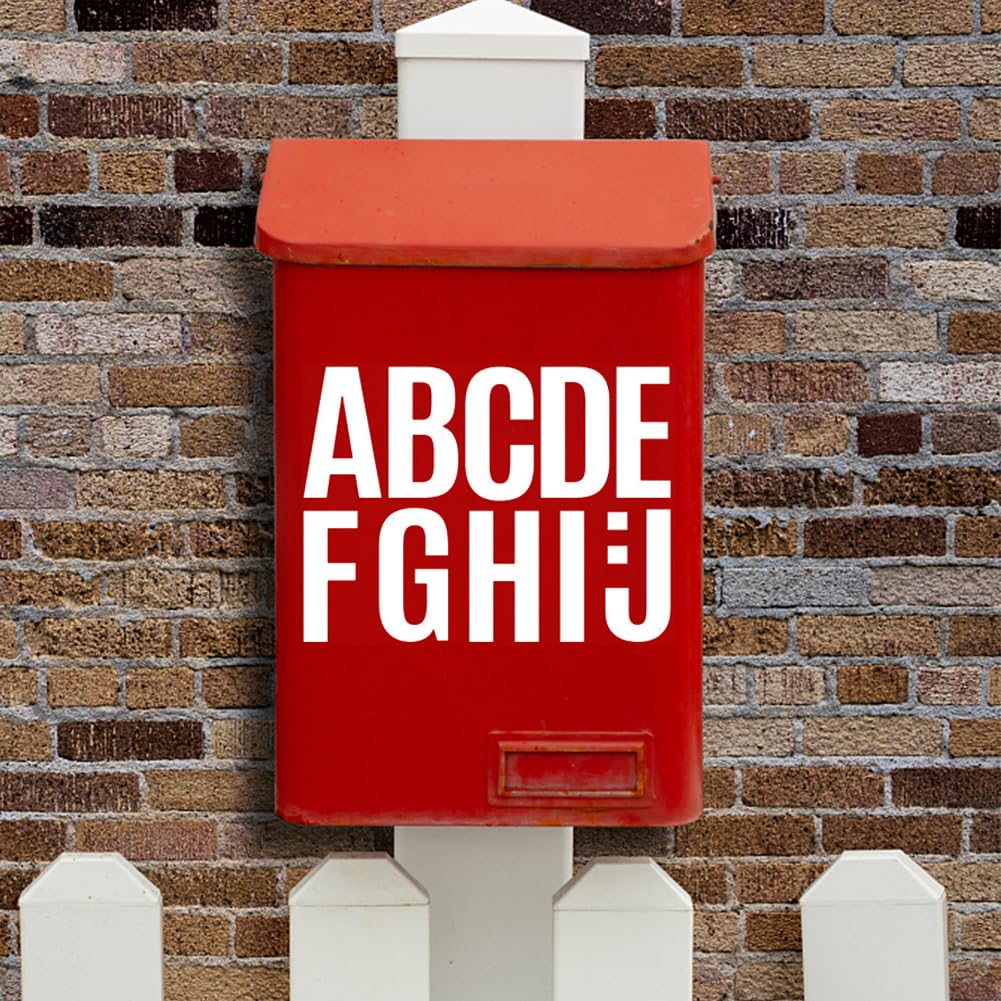 Garvee Adesivi Lettere Autoadesive in Vinile 272 Pezzi Bianche 10,2 cm per Decorazioni DIY e Segnaletica Resistenti all'Acqua Rimovibili