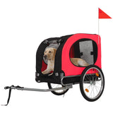 Rimorchio pieghevole per bici per cani Garvee, per cani di grossa taglia fino a 40 kg, pneumatici da 40.6 cm, tessuto Oxford impermeabile, avventure all'aria aperta, nero - Grigio