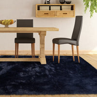 Tappeto Garvee Shaggy 5x8 piedi blu navy tie-dye ultra morbido e soffice ad alta densità per la cameretta dei bambini e il soggiorno