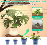 Supporto per piante Garvee con luce di coltivazione, 8 ripiani, metallo e legno, per interni, giardino, balcone, altezza 150 cm, nero